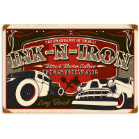 Long Beach Festival Metal Sign - 18" x 12"