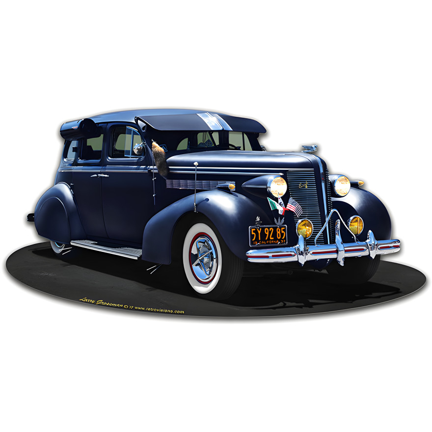 1939 Lowrider Metal Sign - 18" x 8"