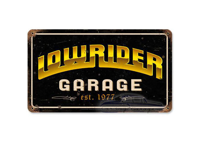 Lowrider Garage Metal Sign