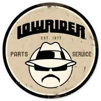 Lowrider Parts Service Metal Sign - 14" Round