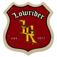 Lowrider Roadsign Shield Metal Sign - 15" x 15"