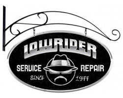 Lowrider Service Metal Sign - 24" x 14"