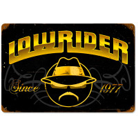 Lowrider since 1977 metal sign - 18" x 12"