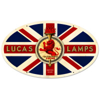 Lucas Lamps Oval Metal Sign - 24" x 14"