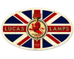 Lucas Lamps Oval Metal Sign - 24" x 14"