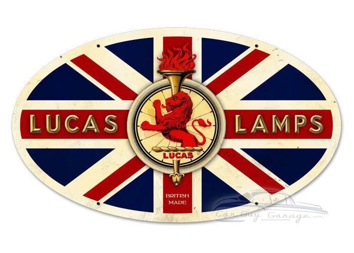 Lucas Lamps Oval Metal Sign