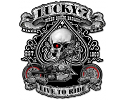 Lucky 7 Metal Sign