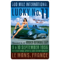 Lucky Number Eleven Metal Sign - 12" x 18"