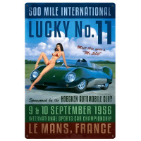 Lucky Number Eleven Metal Sign - 24" x 36"