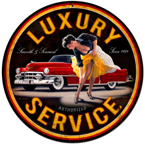 Luxury Service Metal Sign - 28" Round