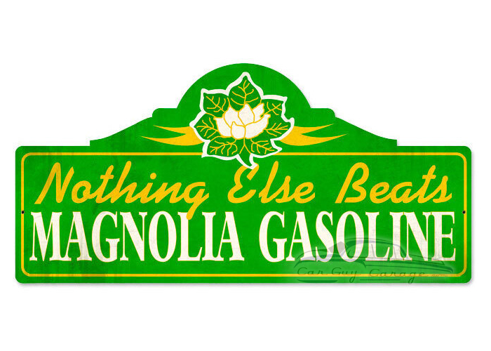 Magnolia Gas Metal Sign - 26" x 12"