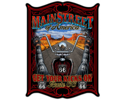 Main Street Metal Sign - 14" x 19"