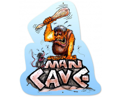 Man Cave Metal Sign - 15" x 18"