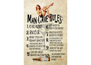 CGTR-0120 JEFF'S Garage Tools Rules Chic Tin Sign Man Cave Decor Gift 