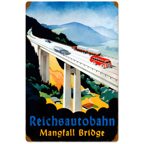 Mangfall Bridge Sign - 16" x 24"