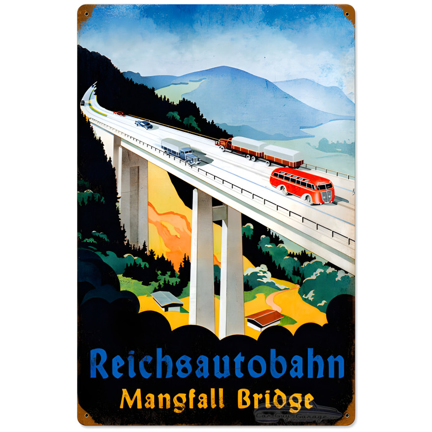 Mangfall Bridge Sign - 16" x 24"