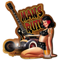 Mans Ruin Metal Sign - 22" x 24"