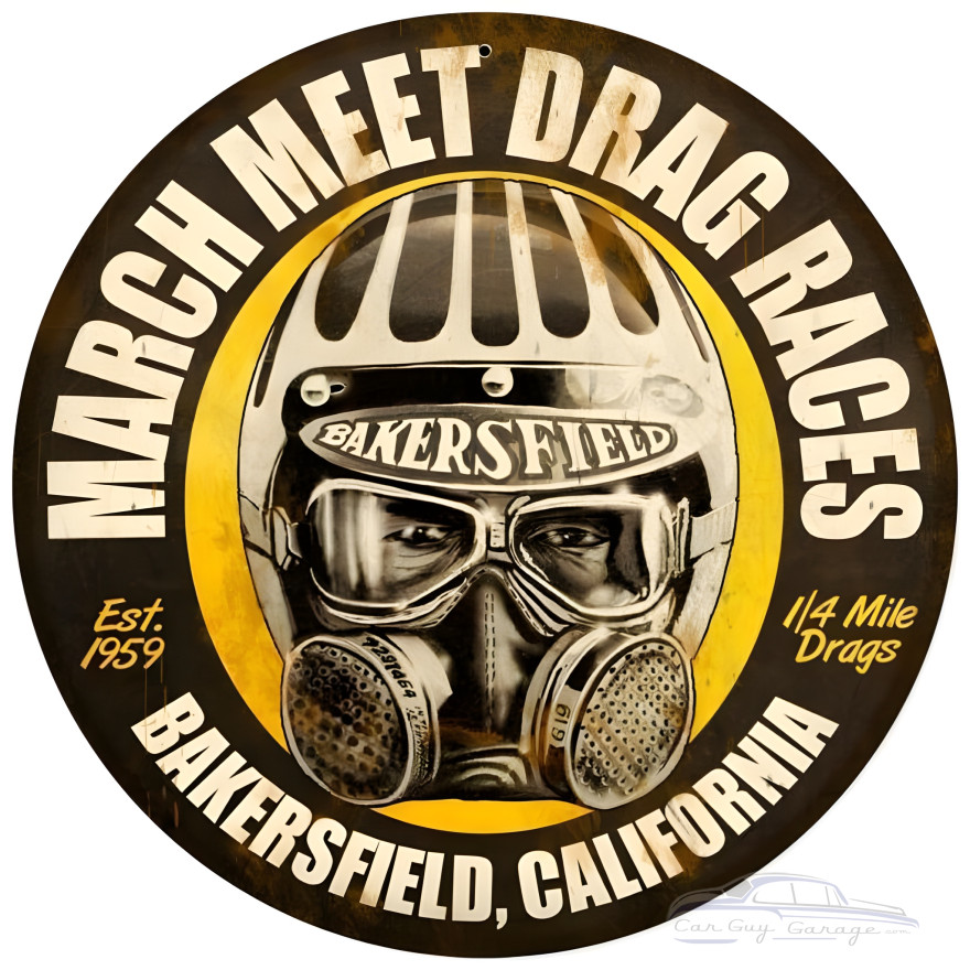 March Meet Metal Sign - 14" Round