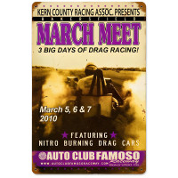 March Meet Metal Sign - 18" x 12"