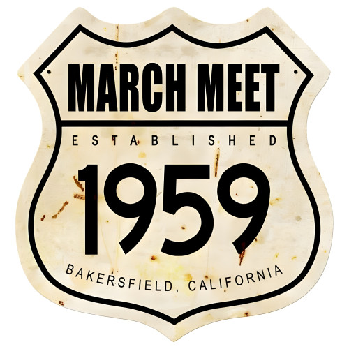 March Meet 1959 Metal Sign - 15" x 15"