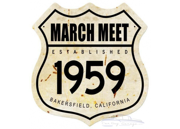 March Meet 1959 Metal Sign