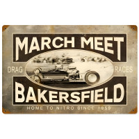 March Meet Metal Sign - 18" x 12"