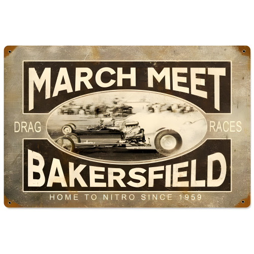 March Meet Metal Sign - 18" x 12"