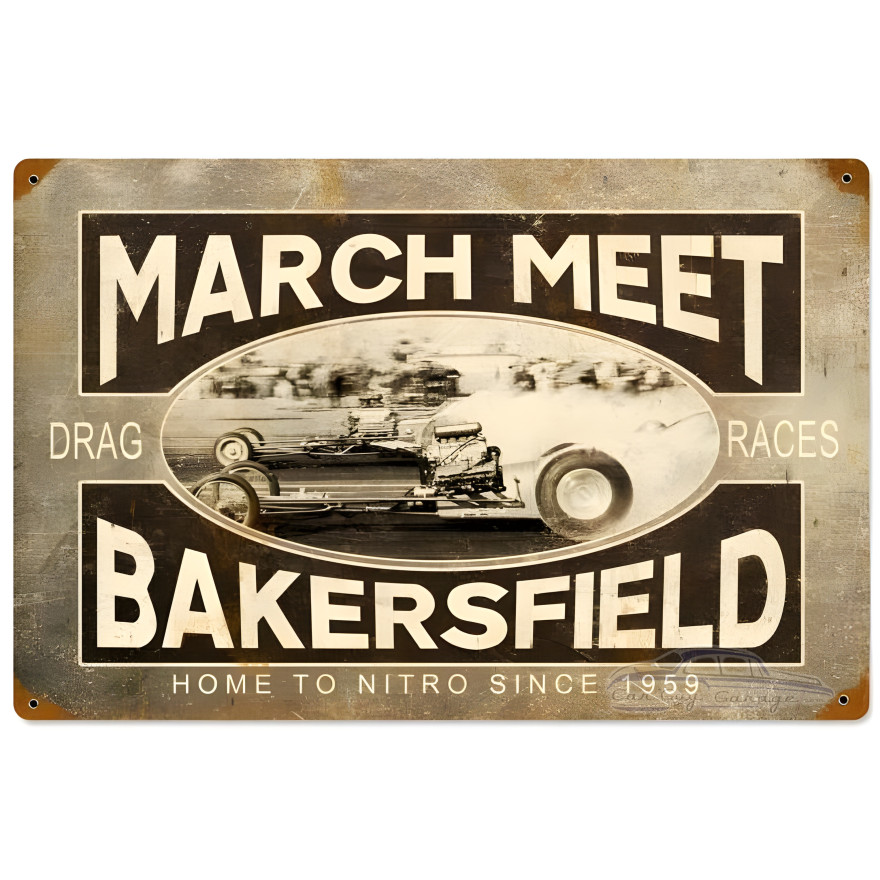 March Meet Metal Sign - 18" x 12"