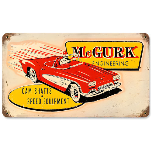 McGurk Engineering Metal Sign - 14" x 8"