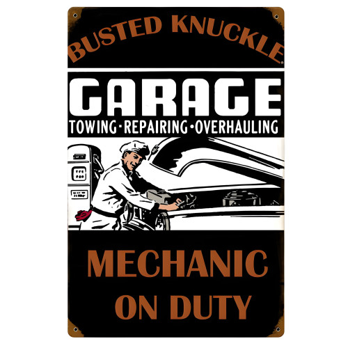 Mechanic on Duty Sign - 12" x 18"
