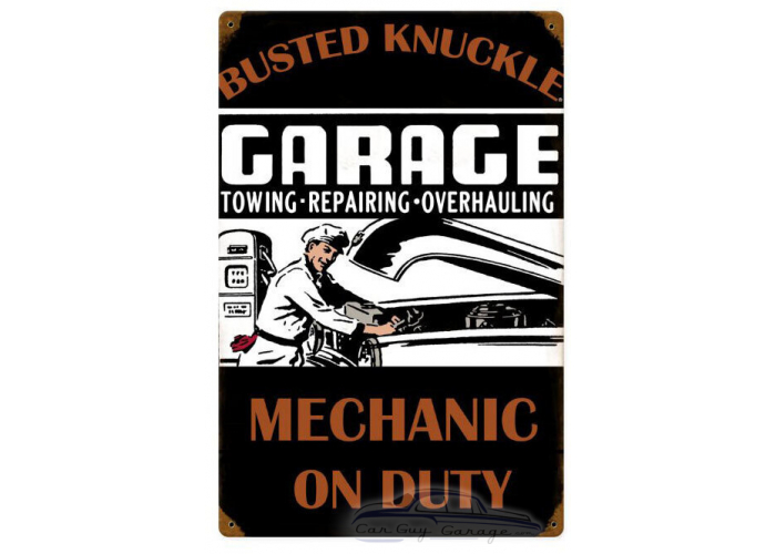 Mechanic on Duty Sign - 12" x 18"