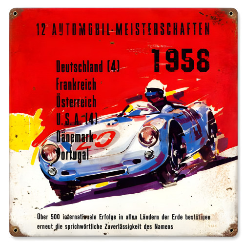 Meisterschaften Metal Sign - 12" x 12"