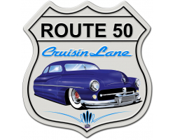 Mercury Cruisin' Route 50 Metal Sign