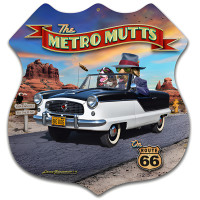 Metro Mutts Metal Sign - 20" x 21"