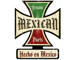 Mexican Parts Metal Sign