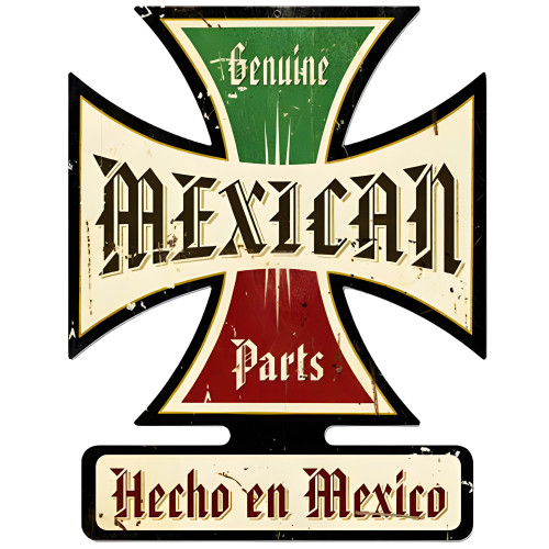 Mexican Parts Metal Sign - 19" x 15"