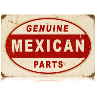 Mexican Parts Metal Sign - 12" x 18"