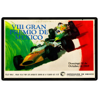 Mexico Grand Prix Metal Sign - 24" x 16"