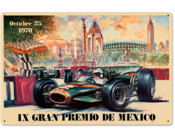 Mexico 1970 Grand Prix Metal Sign - 24" x 16"
