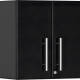 Black Modular 2-Door Wall Cabinet