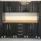 Black Modular 9 Piece Kit with Worktop