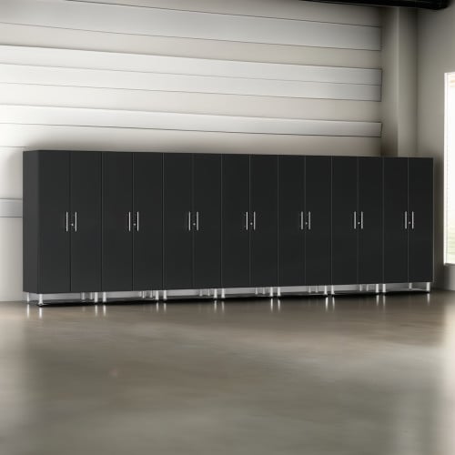 Black Modular 7 Piece Garage Storage Closets
