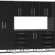 Black Modular 11 Piece Kit with Workstation