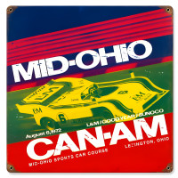 Mid Ohio Metal Sign - 12" x 12"
