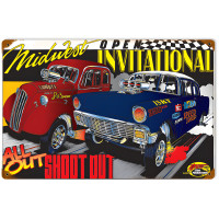 Midwest Open Invitational Metal Sign - 18" x 12"