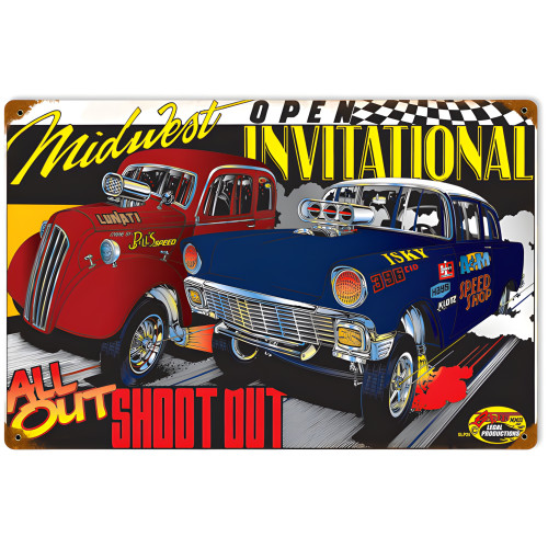 Midwest Open Invitational Metal Sign - 18" x 12"