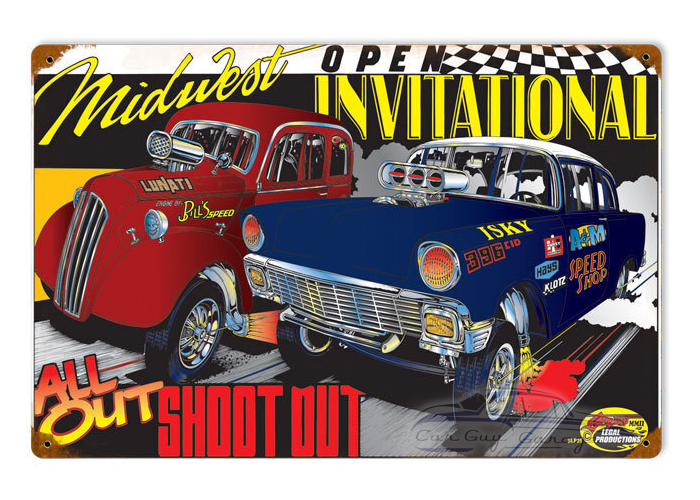 Midwest Open Invitational Metal Sign - 18" x 12"