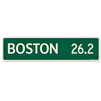 Mile Sign Boston Metal Sign - 5" x 20"