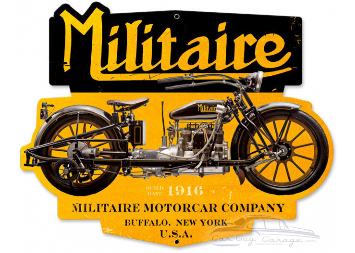 Militare Motorcycle Sign - 17" x 14"