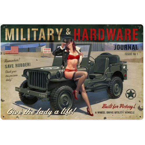 Military Hardware Metal Sign - 36" x 24"
